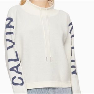Calvin Klein jeans logo mock sweater!